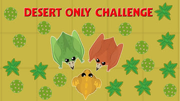 Mope.io - Desert only challenge to Black Dragon - Surprise at 100 Subs