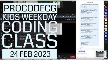 ProCodeCG Kids Weekday Coding Class - Friday - 24 Feb 2023