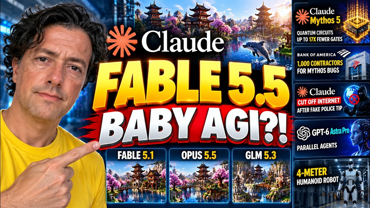 Is Fable 5.5 BABY AGI?! I Tested The Viral Prompt, Claude Cut Off Internet, Mythos Quantum! AI NEWS