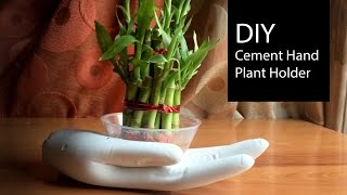 Diy home decor : cement hand plant holder this one is really simple
and step by method to your own way or else you can gift l...