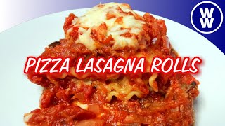 ✨SKINNY✨ PIZZA Lasagna RollsWW Comfort Food Weight Watchers Recipe Family Friendly WW Dinner Prep