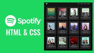 Build a Responsive Spotify Website with HTML, CSS, and Bootstrap