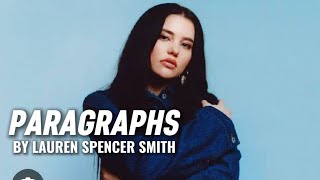 Paragraphs - Lauren Spencer Smith 