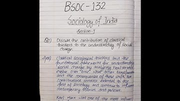 BSOC-132 Solved Assignment 2024-25 in English || Ignou || #ignou #best #handwriting #bestassignment