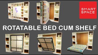 Rotatable Bed Cum Shelf - space saving furniture - smart space- - SUPPLY ONLY IN BANGALORE