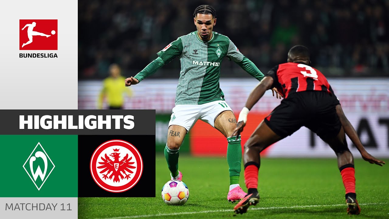 Werder Bremen - Eintracht Frankfurt 2-2 | Highlights | Matchday 11 – Bundesliga 2023/24