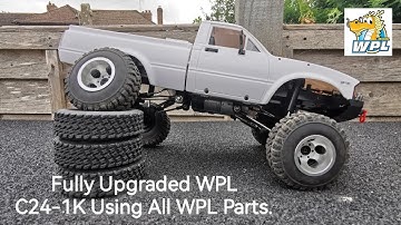 Fully Upgraded WPL C24-1K using all WPL Upgrade parts. #wpl #c24