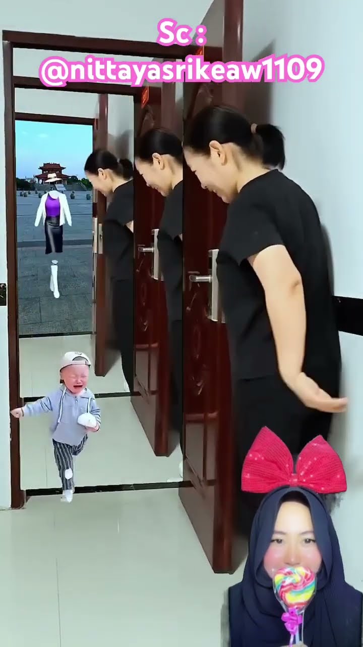 BUKAIN PINTU MAMA TOLONG ⁉️? #shorts #funny #dubbing @nittayasrikeaw1109