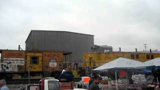 UPY Baldwin Park Job pushing the Caboose back to Vineland Swapmeet