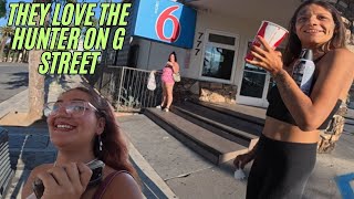 ran across these girls while riding my e scooter in San Bernardino G street