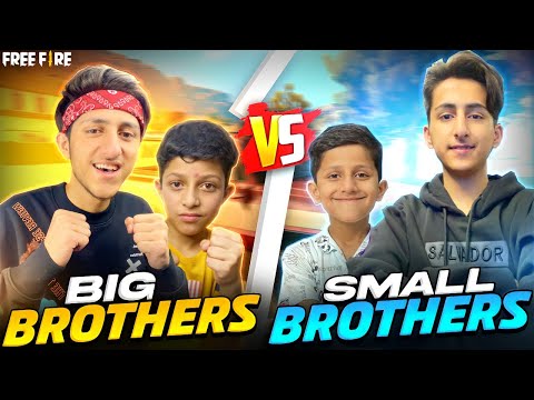 Big Brothers Vs Small Brothers 😂 2 Vs 2 Clash Battle 50,000 Rupees Challenge 😍 - Garena Free Fire