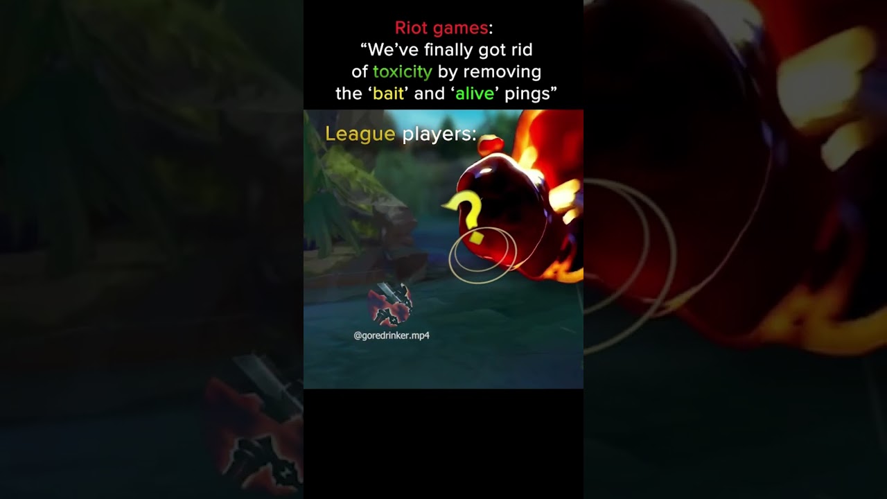 League players after riot remove the bait and alive pings 