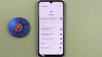 How to set message app notifications on Vivo V23e Android 13