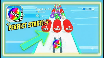 Ball 2048: Gameplay Walkthrough Androids, Ios | Level 0 - 10