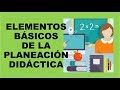 Soy Docente: ELEMENTOS BÁSICOS DE LA PLANEACIÓN DIDÁCTICA