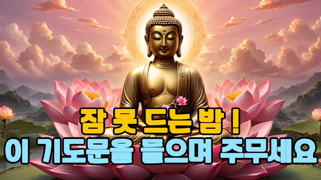 잠 못 이루는 밤, 이 기도문을 들으며 주무세요 | 불면증 없애는 관세음보살 염불 | 시니어 수면명상