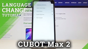 How to Change Language in CUBOT Max 2 - Locate List of Languages