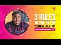 3 Rules To Live By For Content Creation | How To Grow Your Reach 2021