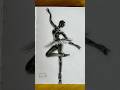 Challenge #daily #art #sketch #charcoal #short #challenge #trend #ballerina #balletdancer #practice