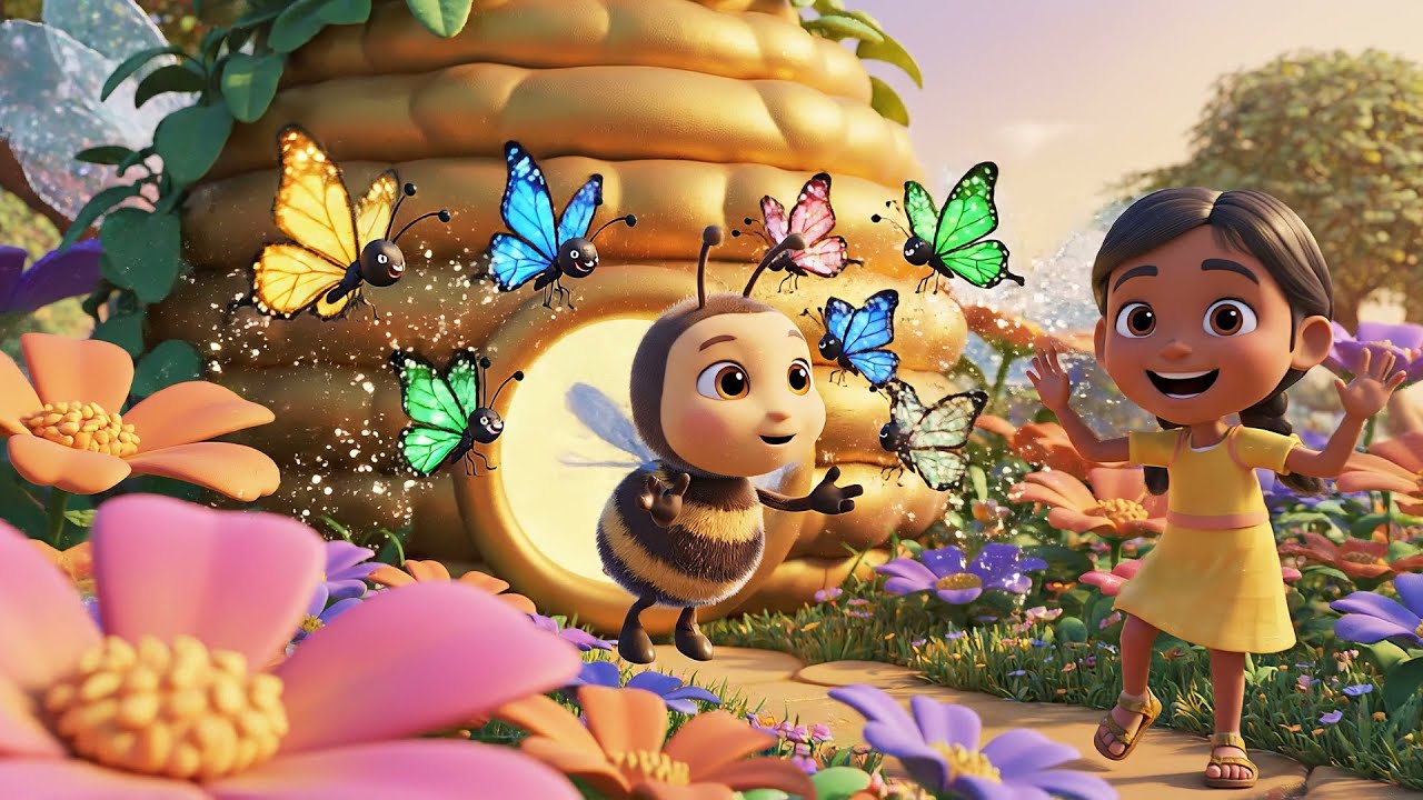 Minecraft Baby Bee Lost the Honey Trail | Nursery Rhymes for Kids & Baby Songs