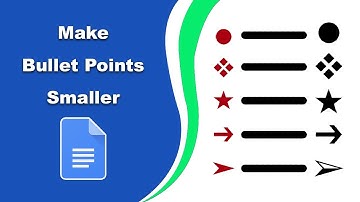 How to make bullet points smaller in google docs