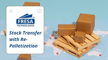 Stappen voor het uitvoeren van voorraadoverdracht met herpalletisering in de Fresa-applicatie