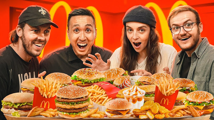 On mange et juge TOUTE la carte McDonald's (plus simple que l'Everest)
