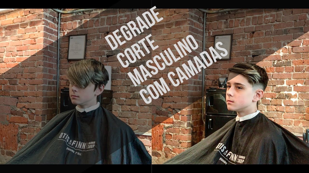 corte masculino em camadas