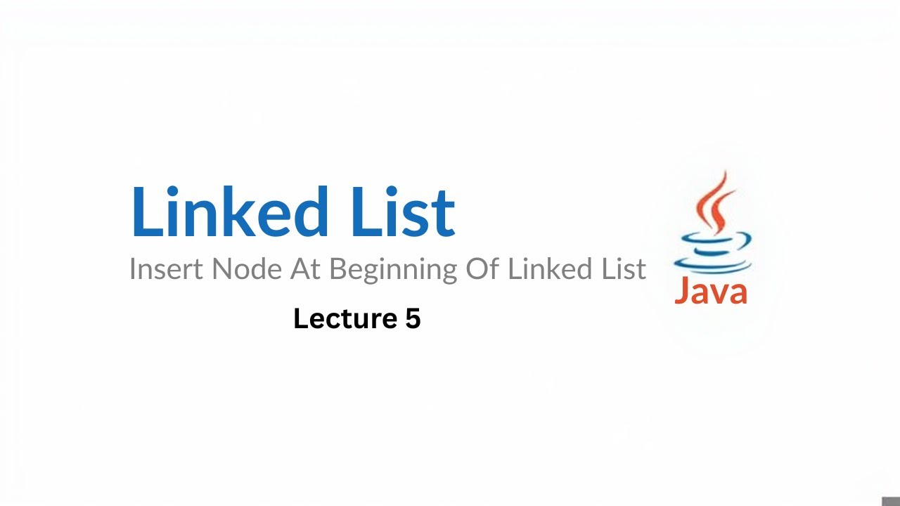 Linked List | Insert Node At Beginning Of Linked List | Lecture 5 - YouTube