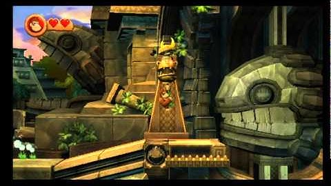 Donkey Kong Country Returns ( Part 9-World-3 Ruins)