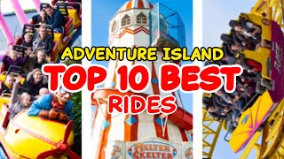 Top 10 rides at Adventure Island - Southend-on-Sea, England | 2022