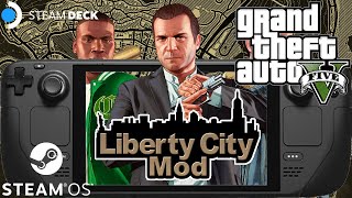 GTA V Liberty City Preservation Project Mod on Steam Deck SteamOS #steamdeck #libertycity #gtav
