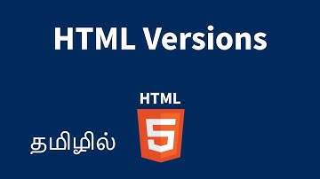HTML Versions Explained in Tamil