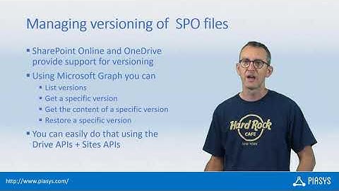 Episode #112 - Working with SPO files versions via Microsoft Graph