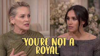 Sharon Stone Shocks Meghan Markle With Brutal On-Air Comeback
