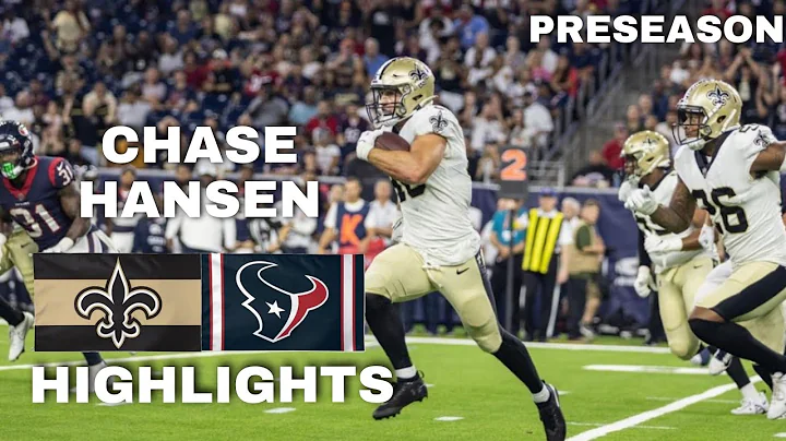 New Orleans Saints-Chase Hansen Vs Houston Texans ...
