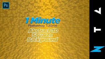 1 Minute Tutorial Abstract 3d Squares Background