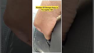 Number Of Storage Areas In Tvs Jupiter 125 #shorts #shortsfeed