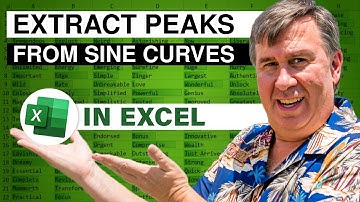 Excel - How To Find Peaks In Sine Curves - Episode 2533