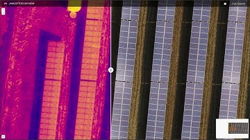 Drone solar farm inspection - thermal imaging map in web browser  | JAMCOPTERS SKYVIEW
