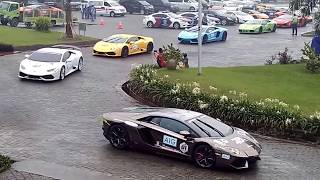 Download Lagu Luar Biasa - Kepler Manik dengan 45 unit Super Car Lamborghini di Danau Toba 2015 MP3