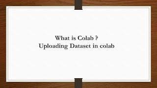 Upload CSV File in Colab