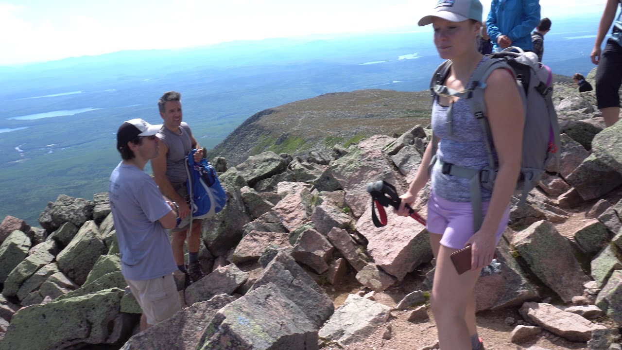 Mount Katahdin Peak Overlooking Knifes Edge 9/1/19 - YouTube