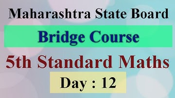 Day 12 | bridge course 5th standard maths | semi English and English medium