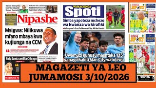 Magazeti ya leo Oktoba 3/2026 ijumamosi magazeti ya michezo leo asubuhi jumamosi/Simba na Yanga