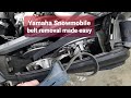 Yamaha Snowmobile belt removal the easy way