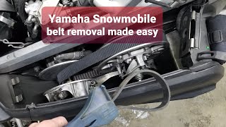 Yamaha Snowmobile belt removal the easy way