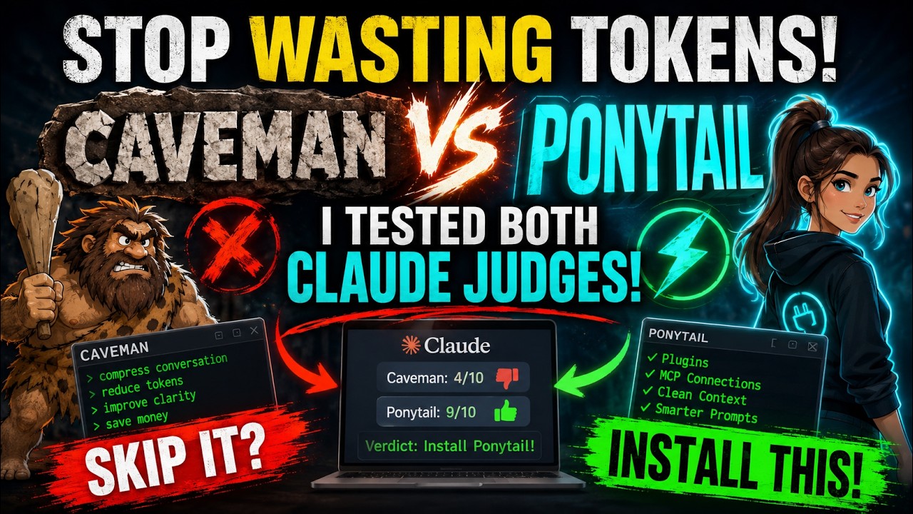 Claude Code Plugins Tested: Caveman vs Ponytail — Which One's Worth It?