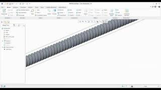 how to use helical cut in creo parametric