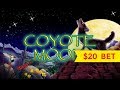 Big Coyote Moon Jackpots slot play - YouTube